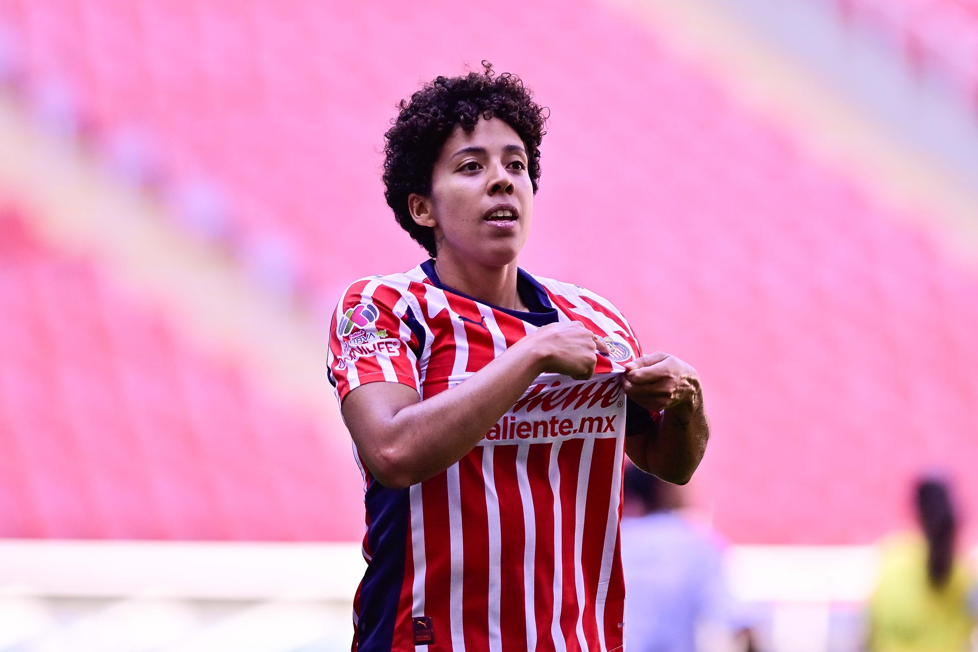 Casandra Montero en el Chivas Femenil vs Atlético de San Luis.