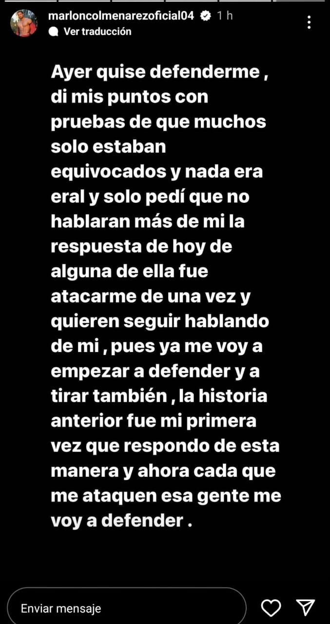 Marlon Colmenarez advierte que va a empezar a defenderse