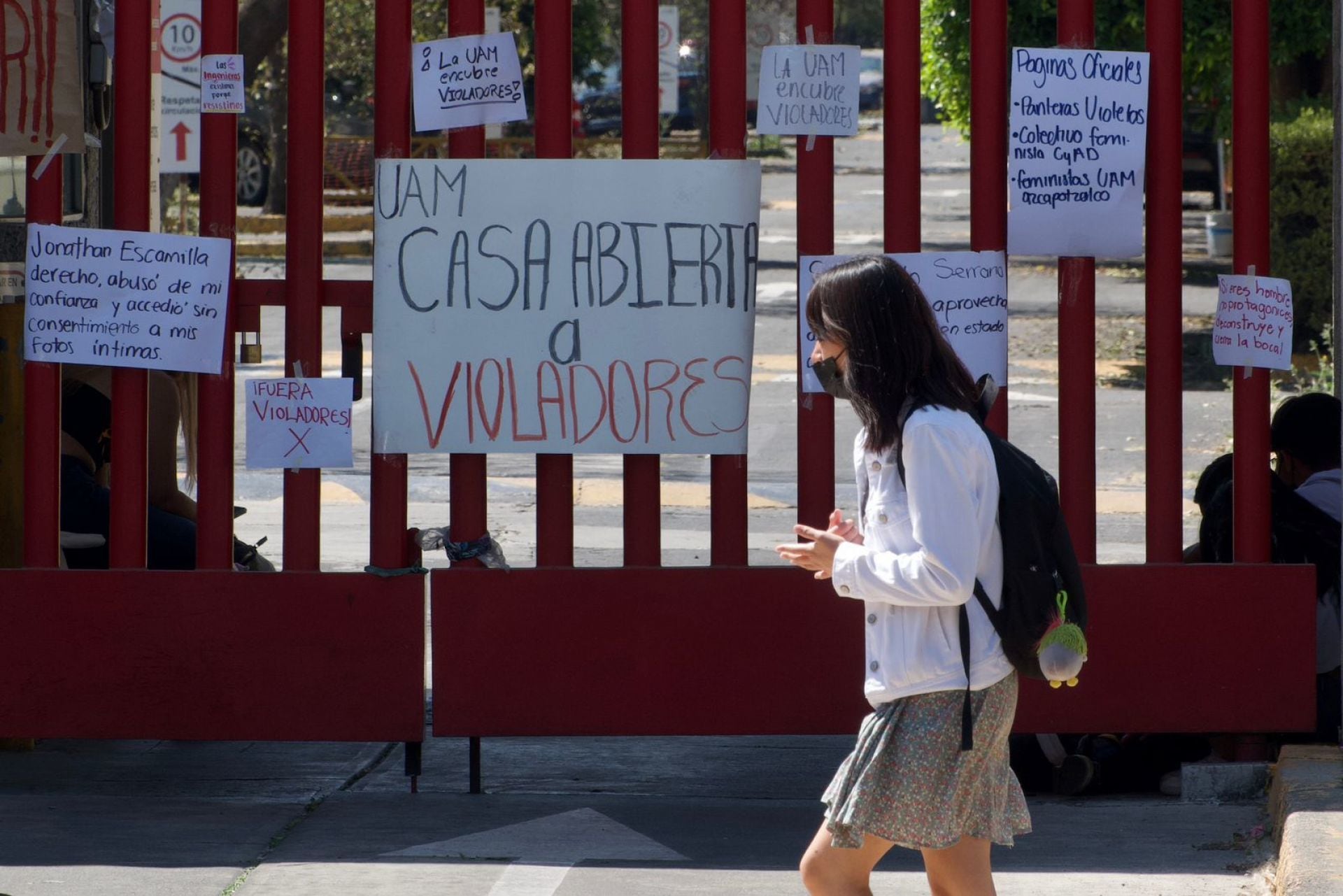 Protesta en la UAM por abuso sexual contra alumna