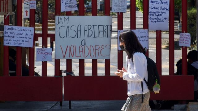 Protesta en la UAM por abuso sexual contra alumna