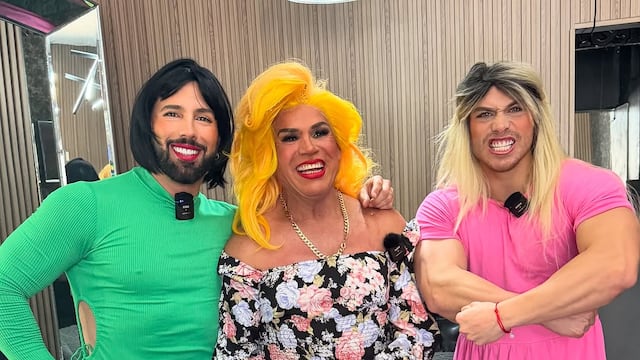 Poncho de Nigris se viste de mujer junto a Konan Big, a quién comparan con Wendy Guevara
