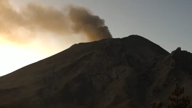 Volcán Popocatépetl el 27 de diciembre