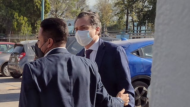 Emilio Lozoya llega a la audiencia del 3 de noviembre del 2021