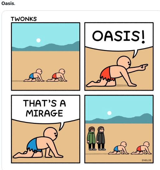 Memes de la reunión de Oasis 2024
