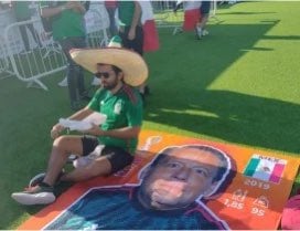 Toalla de Alfredo Adame en el Mundial de Qatar 2022