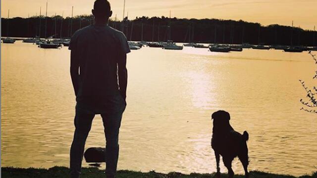 Emiliano Sala junto a Nala.