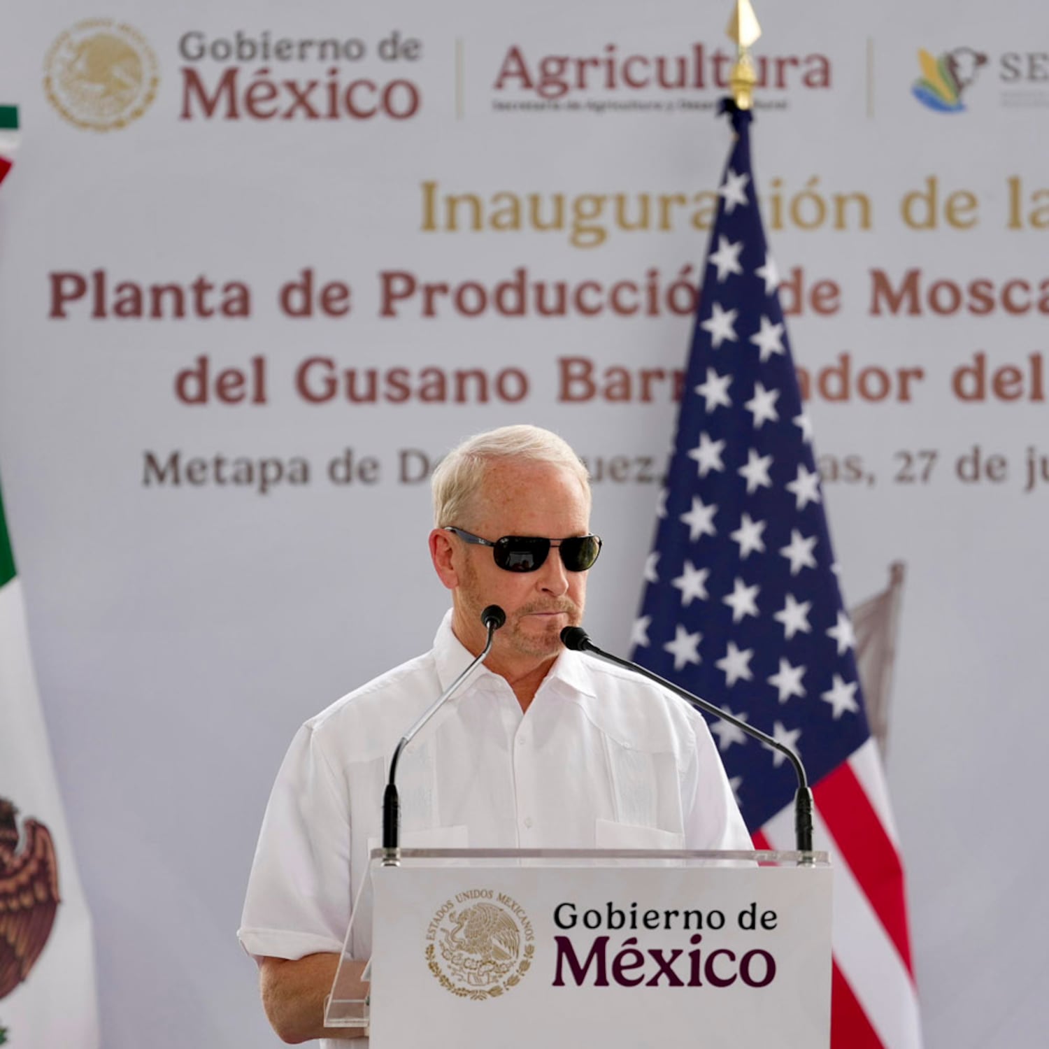 Ronald Johnson destaca cooperación de México y Estados Unidos contra gusano barrenador