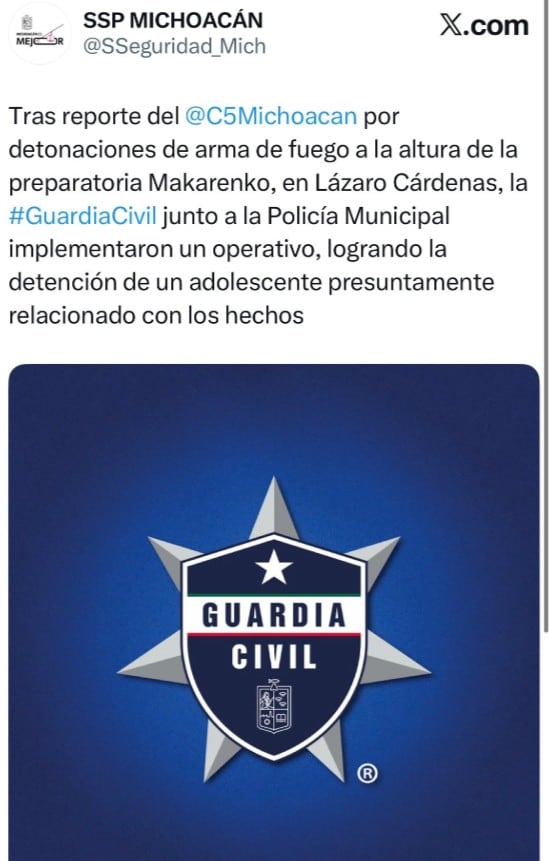 Balacera en preparatoria de Lázaro Cárdenas deja dos maestras muertas