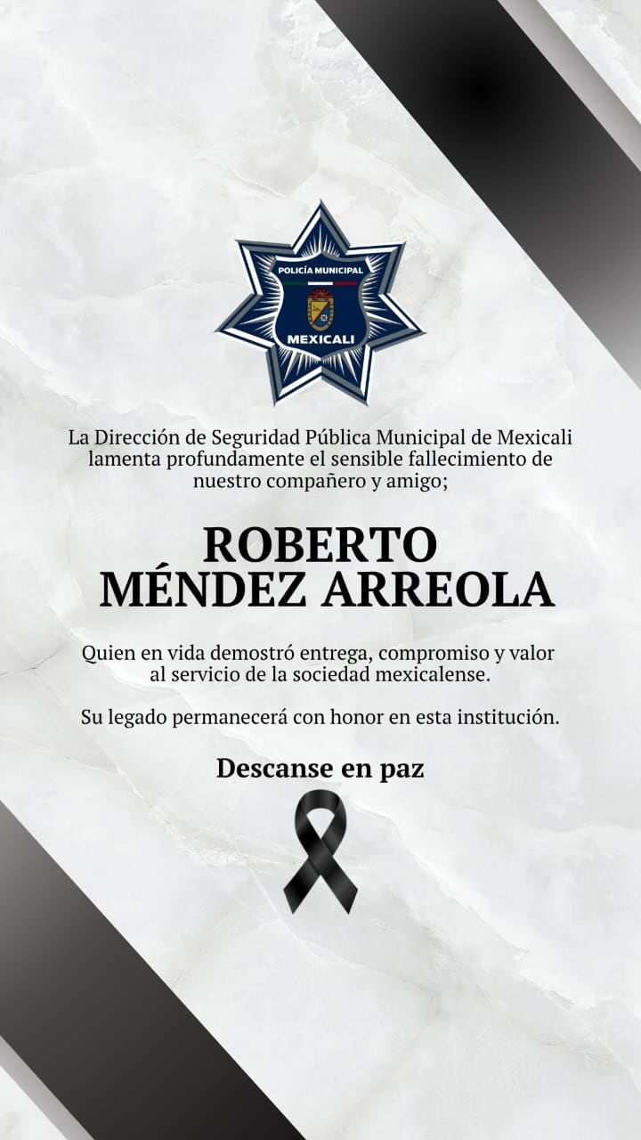 Matan a subcomandante de policía en Mexicali