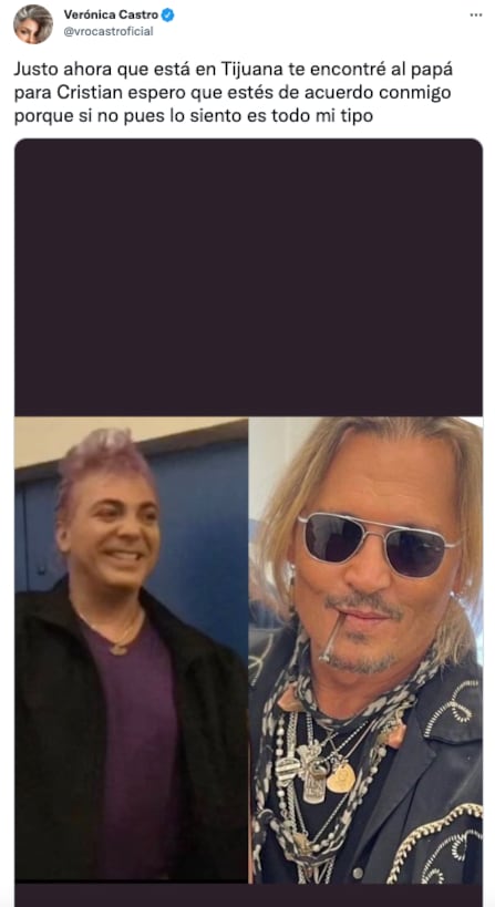 Cristian Castro y Johnny Depp