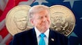 Así se ve la moneda conmemorativa de Donald Trump
