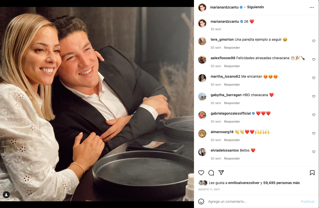 Mariana Rodríguez cumpleaños/captura de pantalla