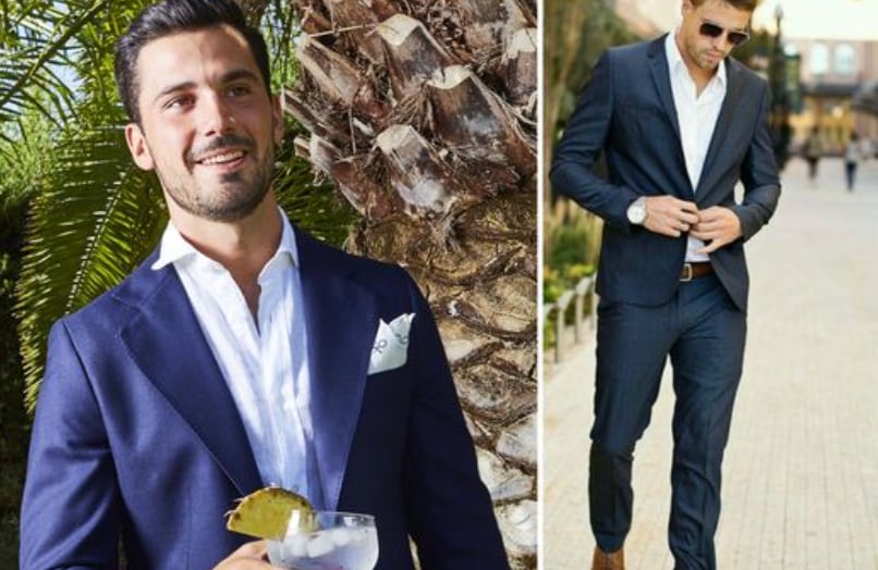 Hombres vestidos de coctel