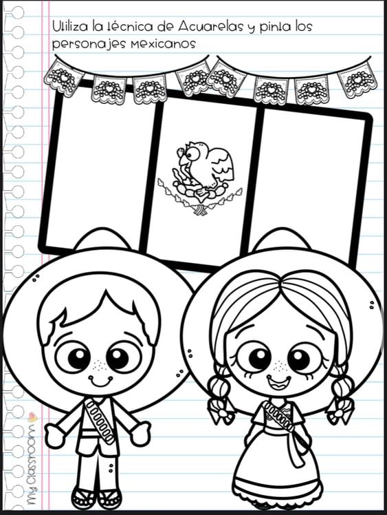 Dibujos de Adelita para colorear por el 20 de noviembre