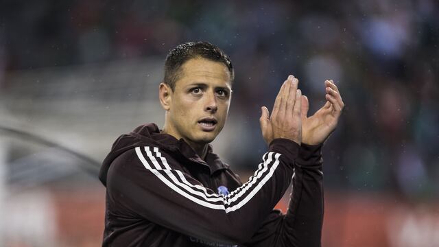 Chicharito previo a un partido con el Tri