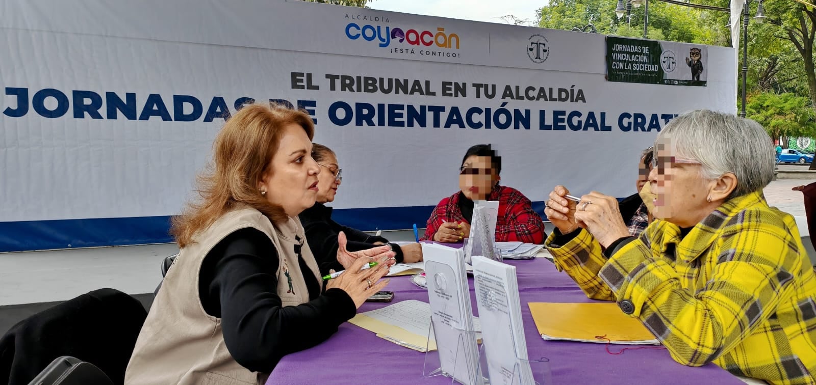 Coyoacán acerca asesoría jurídica gratuita con la jornada El Tribunal en tu Alcaldía