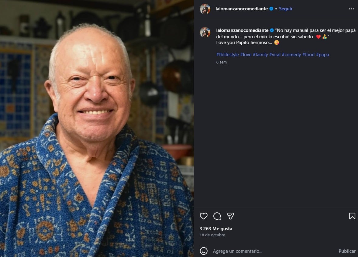 La última foto de Eduardo Manzano