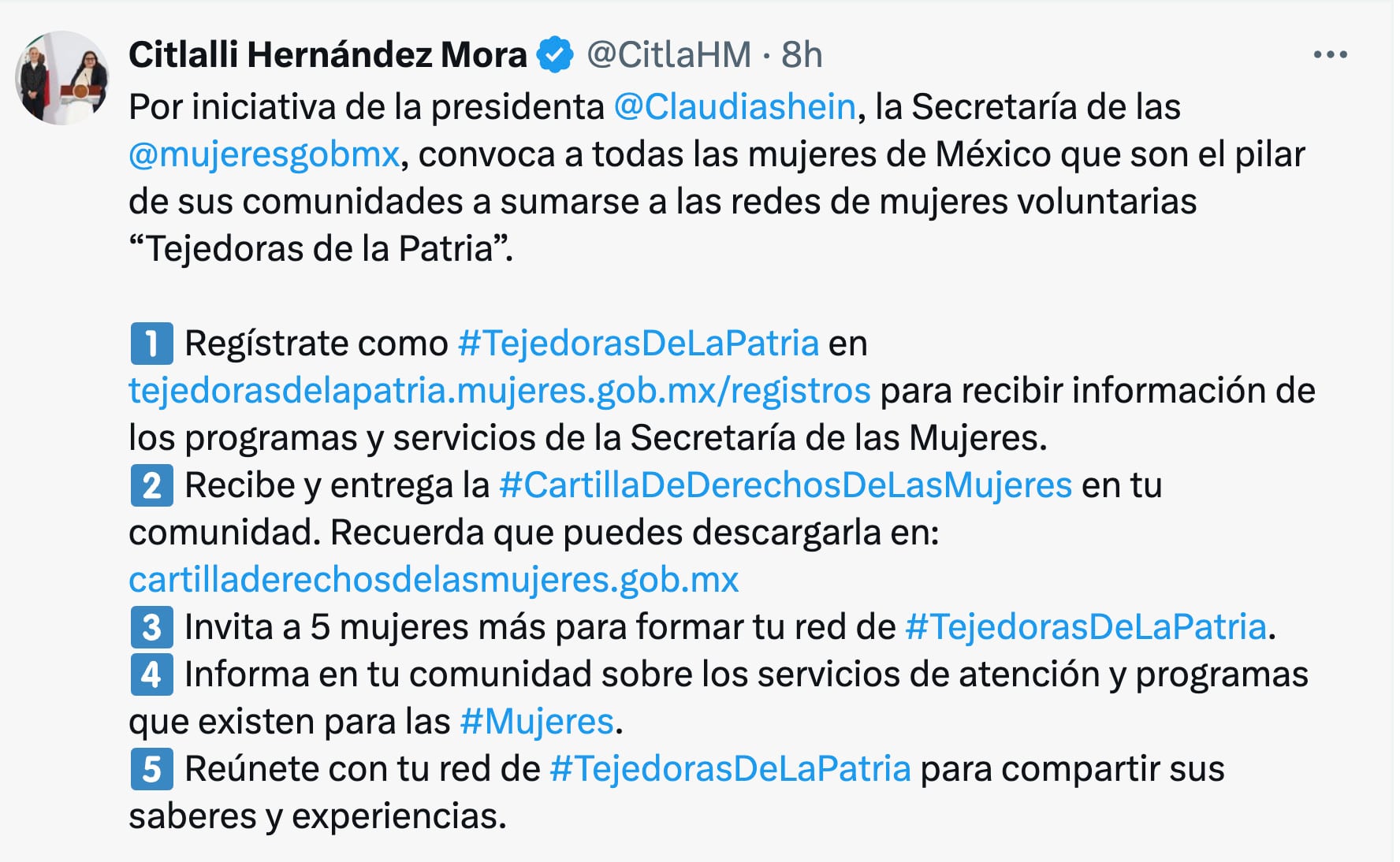 Tejedoras de la Patria