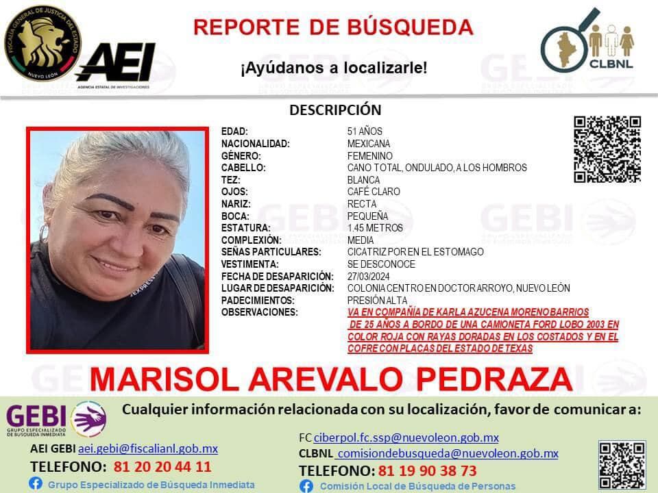 Desaparecida en Nuevo León