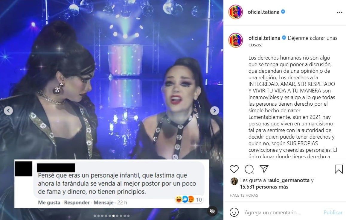 Publicación de Instagram
