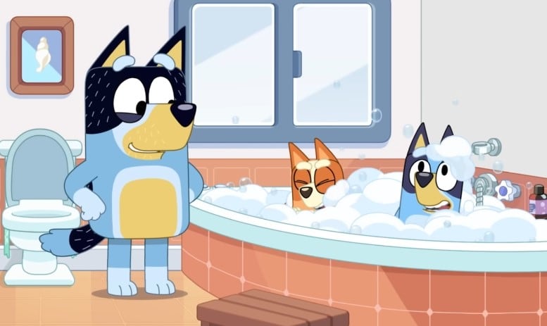 Bluey y Bingo juegan a tener una tarde de spa
