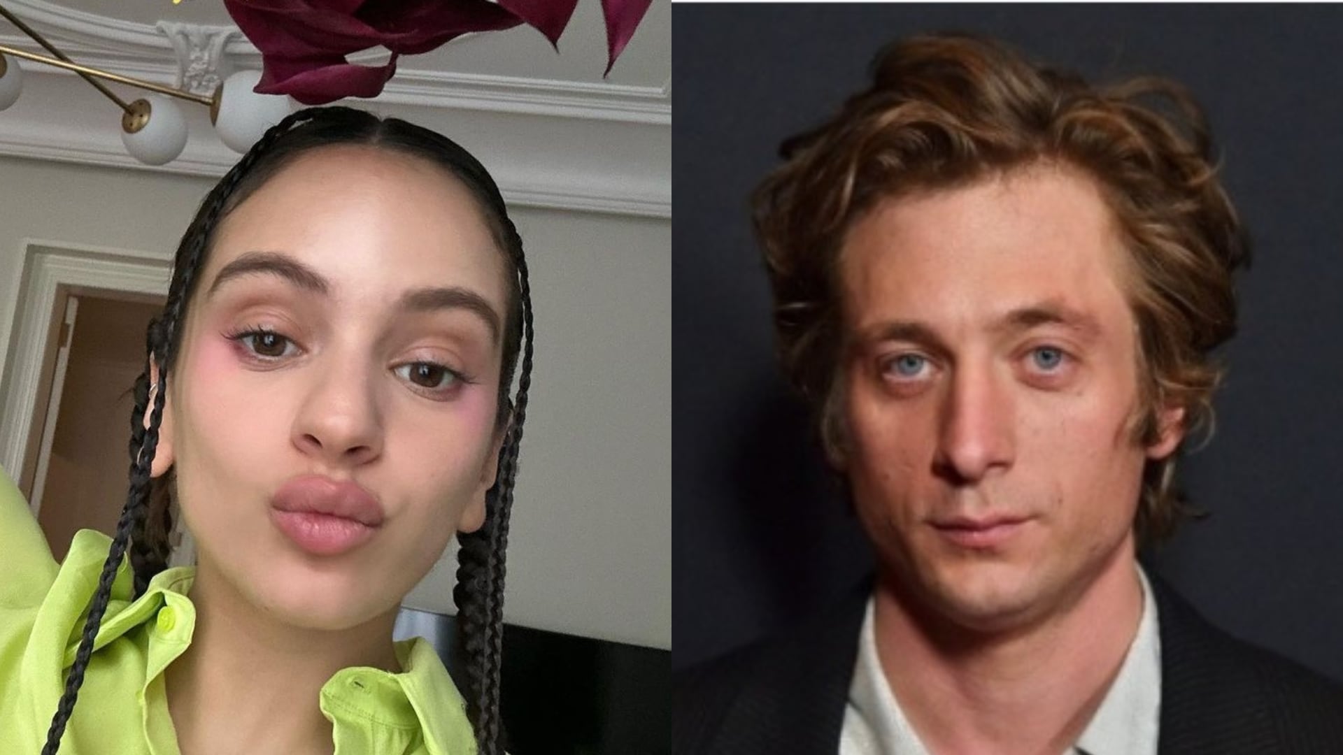 El beso de Rosalía y Jeremy Allen White que confirma que la Motomami dejó la soltería