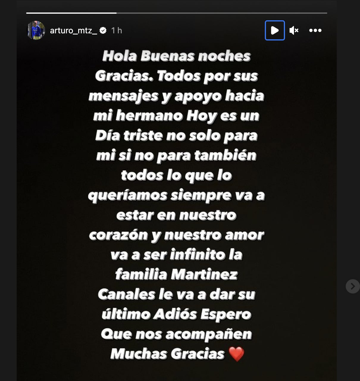 Mozumbito Martínez sobre la muerte de su hermano