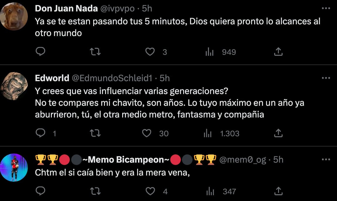 Respuesta a los comentarios de Medio Metro y Changoleón