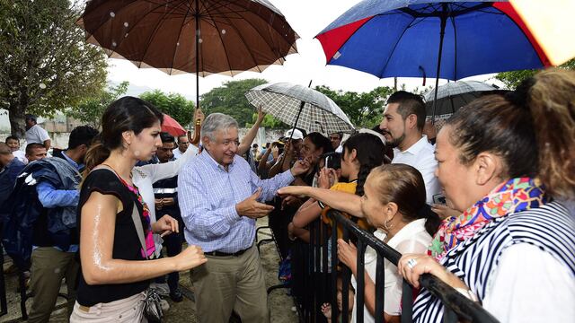 AMLO de gira por Michoacán el pasado fin de semana.