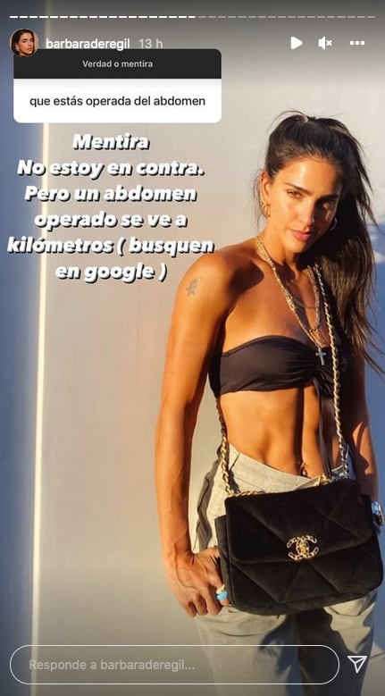 Bárbara de Regil revela si su abdomen es operado.