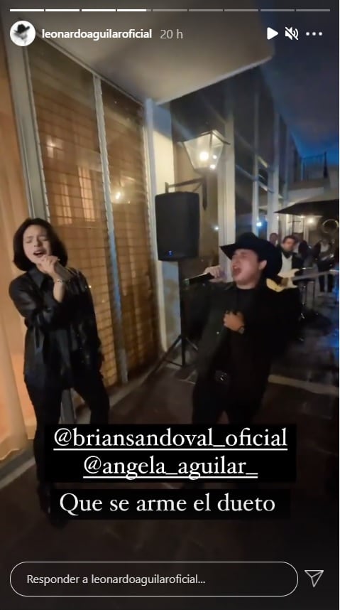 Angela Aguilar hace dueto Brian Sandoval