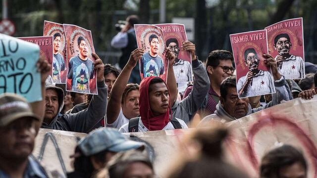 Marcha por exigencia de justicia en el asesinato de Samir Flores.