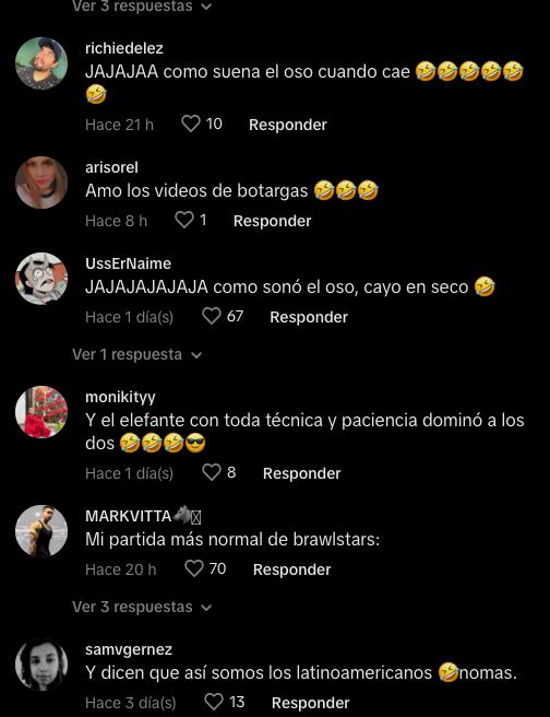 Los usuarios apoyan la pelea de botargas en TikTok