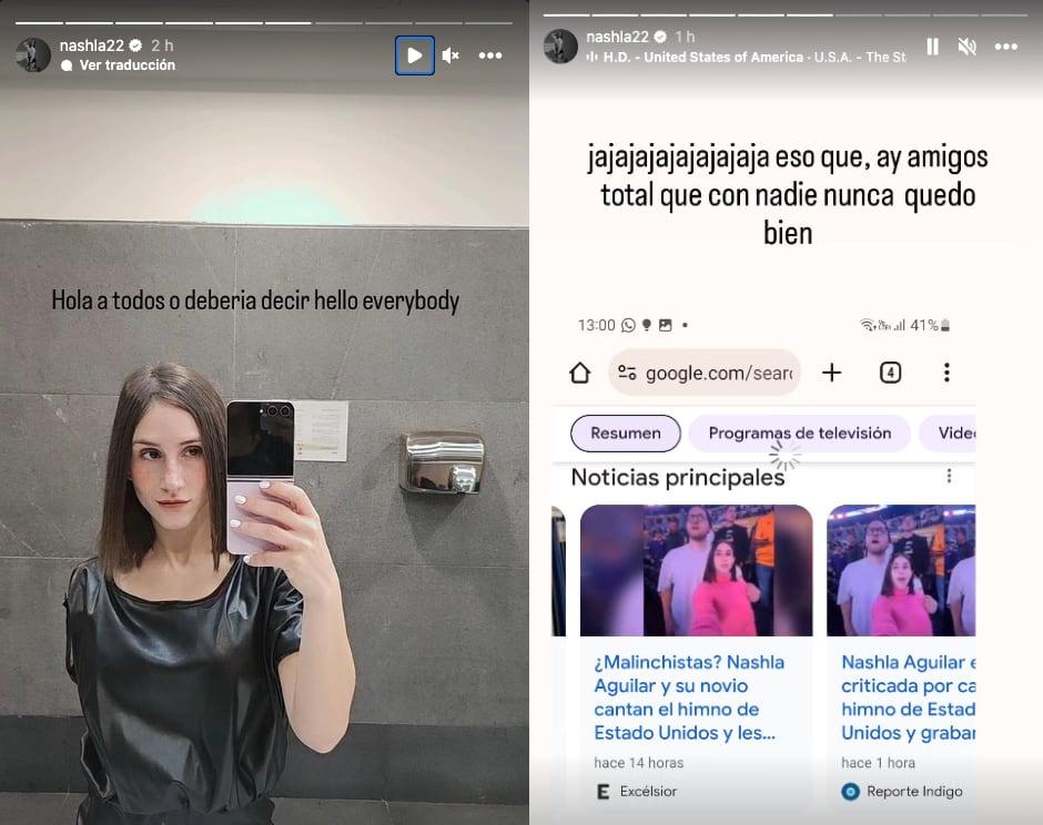 Nashla Aguilar responde a quienes la criticaron por cantar el himno de Estados Unidos