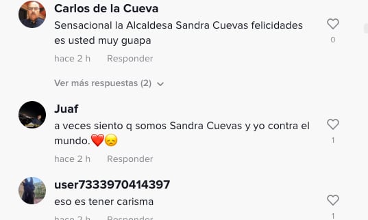 Usuarios destacan las habilidades de baile de Sandra Cuevas