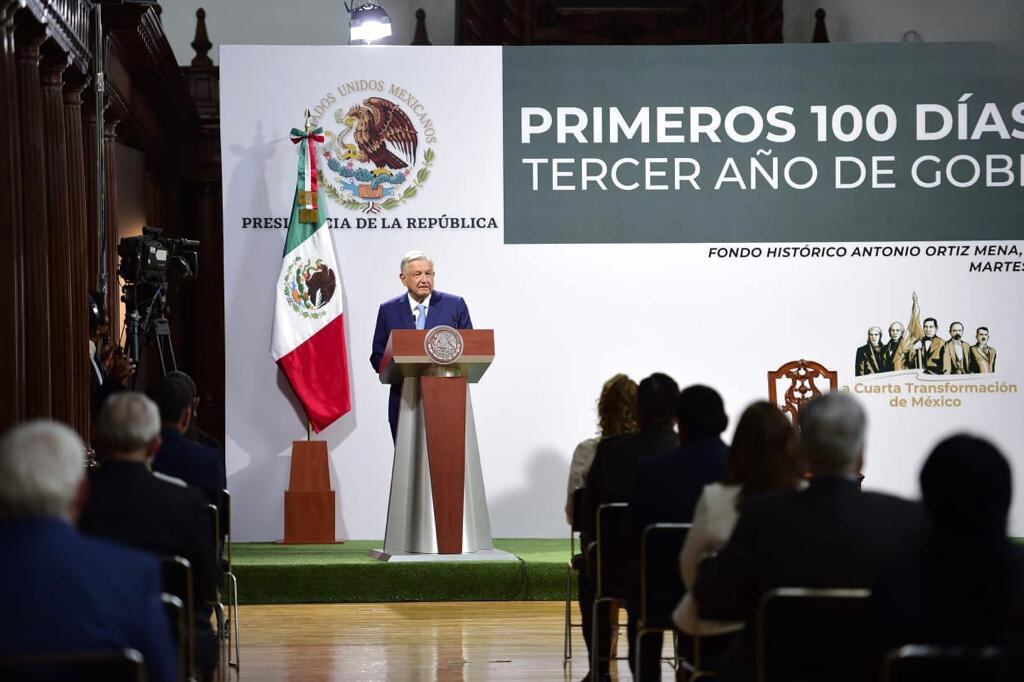 AMLO en su informe de gobierno 2021
