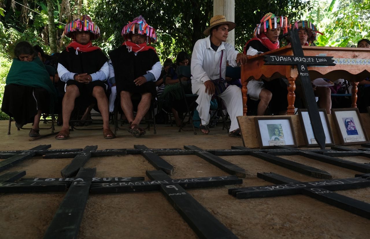 Indígenas se manifiestan por caso Acteal