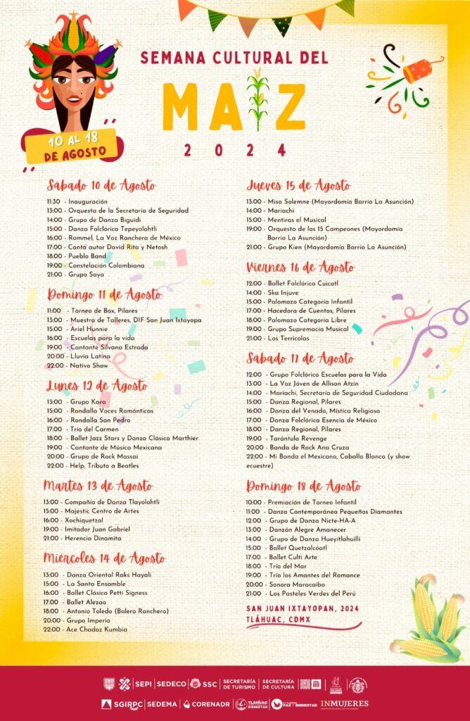 SEMANA CULTURAL DEL MAÍZ 2024 EN SAN JUAN IXTAYOPAN
