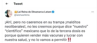 Laisha Wilkins se burla de López-Gatell y sus afirmaciones anticapitalistas