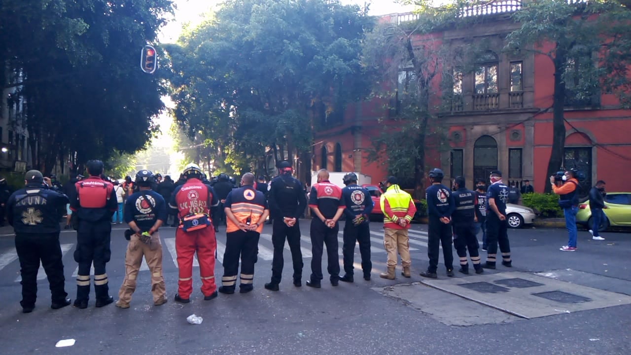Desalojo en la calle Turín, en CDMX
