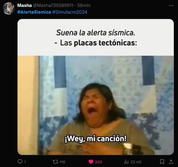 Memes por el Simulacro Nacional 2024