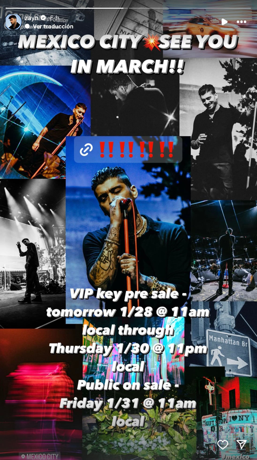 Zayn Malik anuncia concierto en México