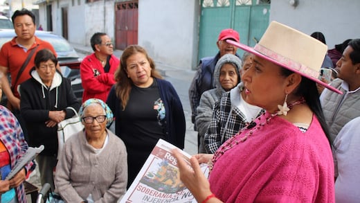 Ana Lilia Rivera inicia caminatas en Tlaxcala en defensa de la transformación