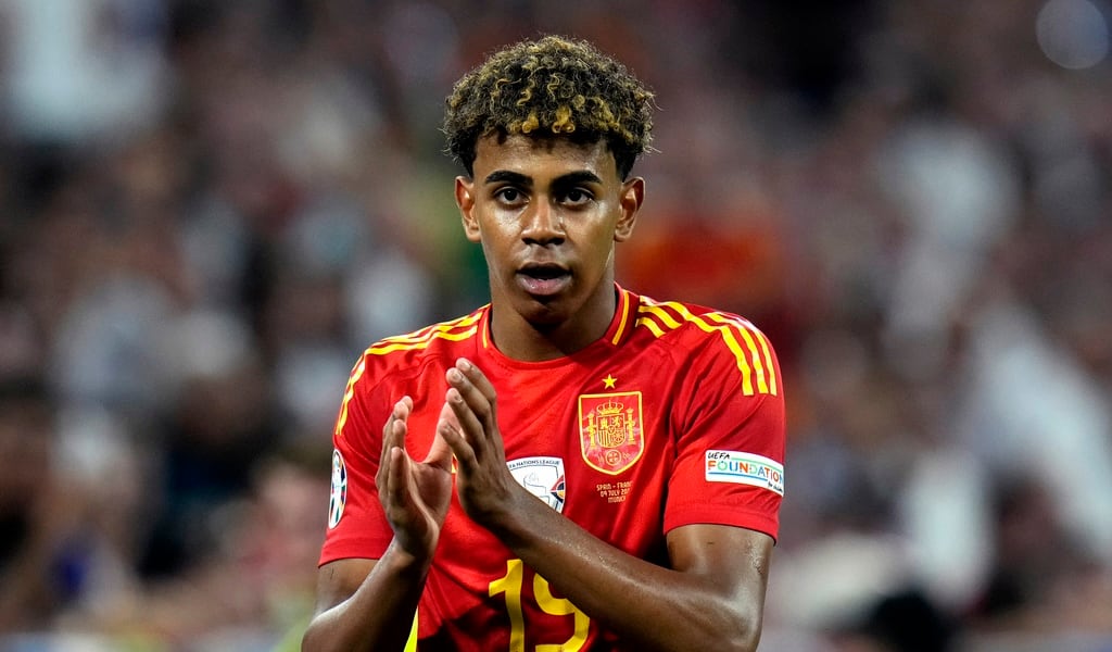 Lamine Yamal con España en la Eurocopa 2024