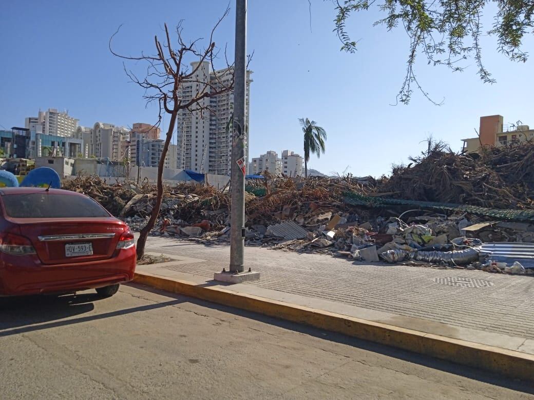 Limpieza en calles de Acapulco