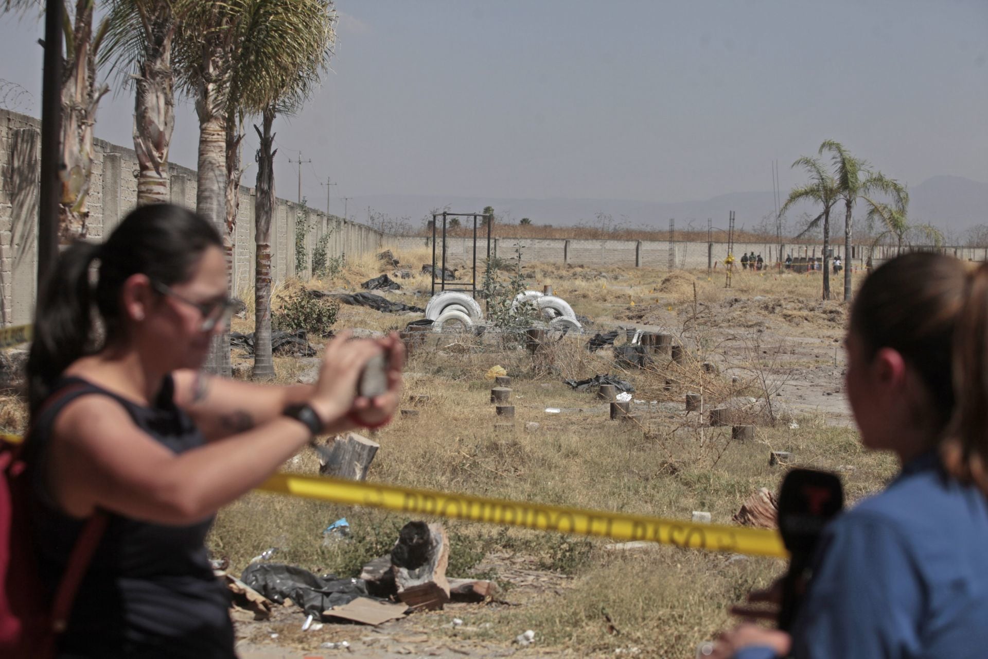 Interior del Rancho Izaguirre del CJNG en Teuchitlán.