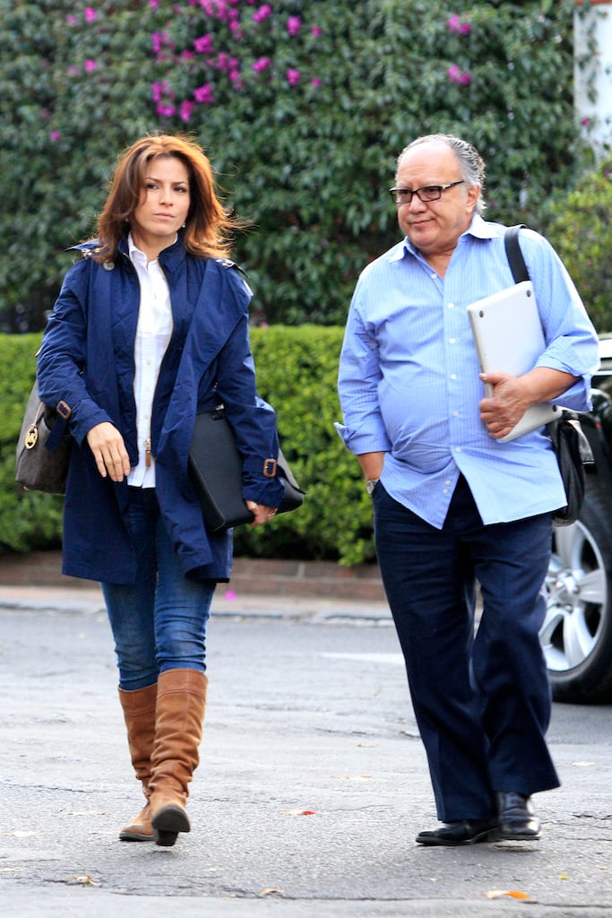 Alessandra Rosaldo y su papá Jaime Sánchez