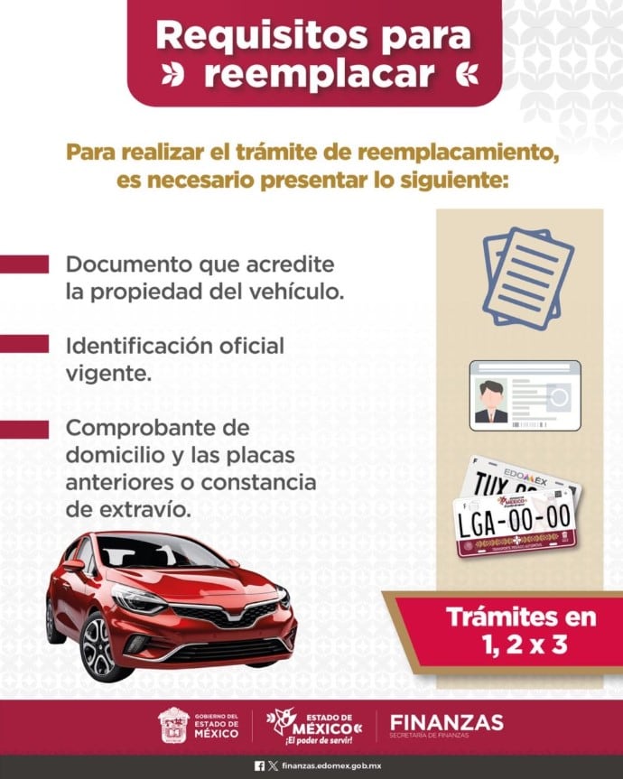Esto cuesta elegir los dígitos de tu placa vehicular en Edomex