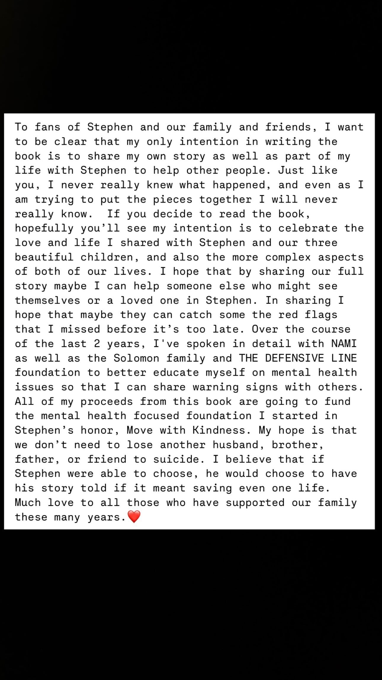 Allison Holker comparte comunicado en Instagram tras revelaciones de la muerte de Stephen 'tWitch'