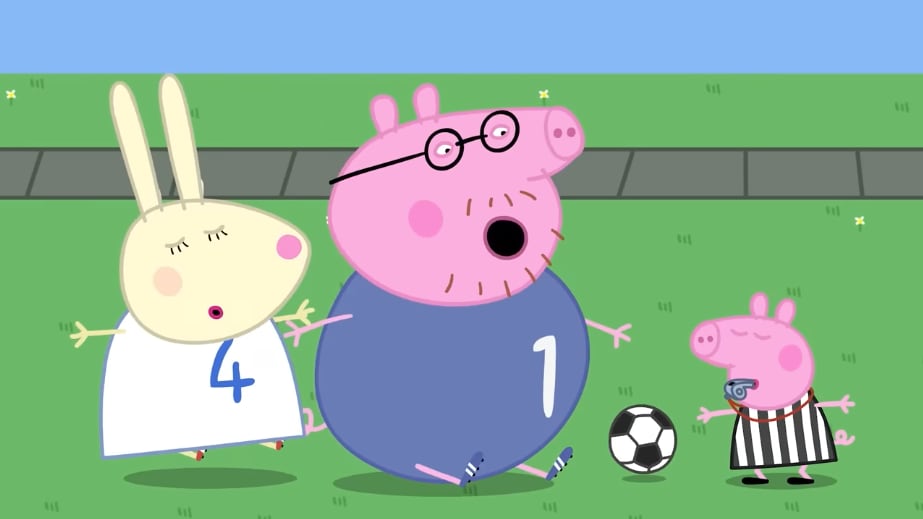 Peppa Pig por el juego de México vs Internacional